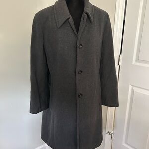 Larry Levine Gray Trench Coat with Refined Silhouette